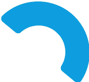 Blauwe, gebogen boogvorm.