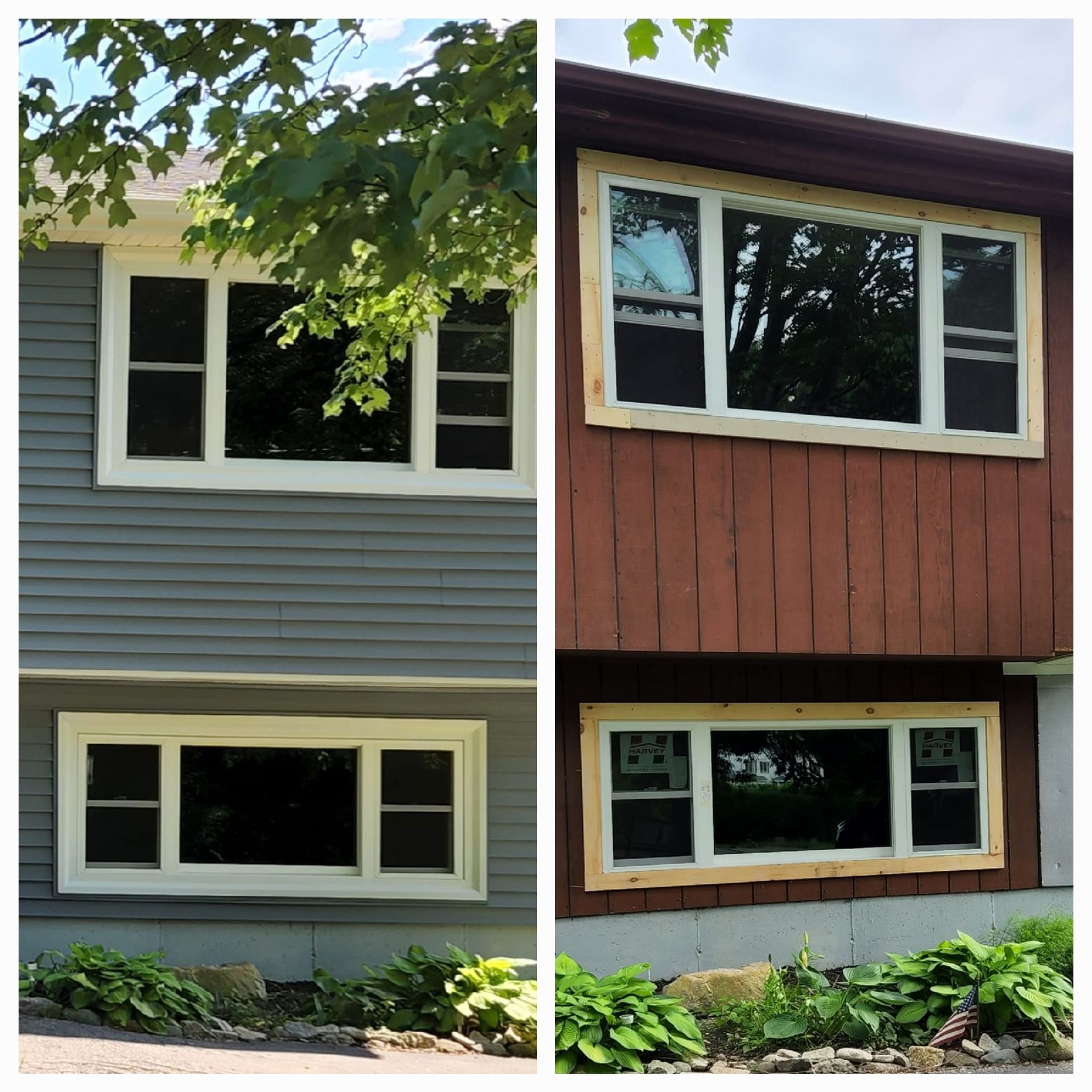 Window Before And After — Raynham, MA — JDM Siding And Windows