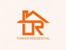 Orange logo: stylized house shape with "TR" inside, "THAYER RESIDENTIAL" text below.