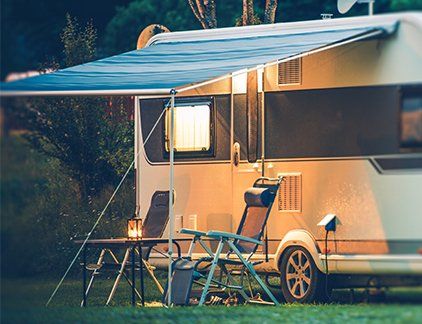 RV Park Camping at Night – Upholstery in Byron Bay, NSW