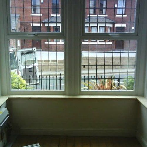 internal view through bay windows