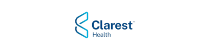 The clarest health logo is on a white background.
