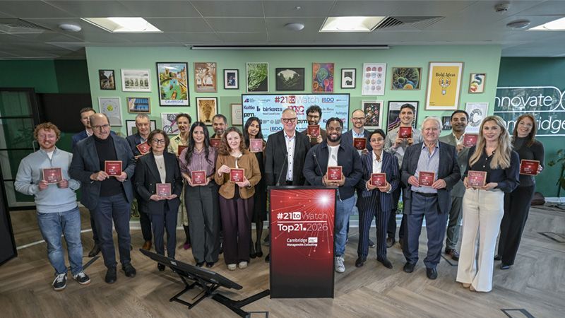 The Top 21.2026 at the awards event in Cambridge, UK.