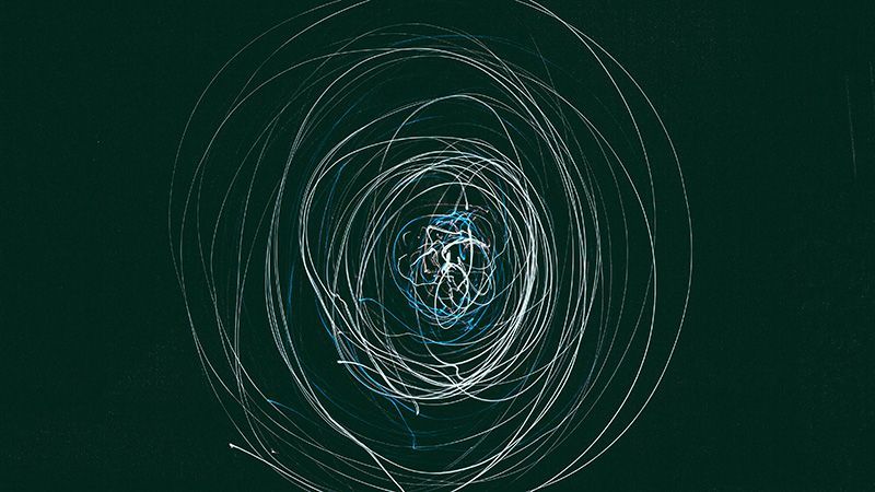 Abstract squiggle of circles