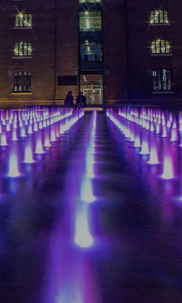 Neon blue fibre wires.