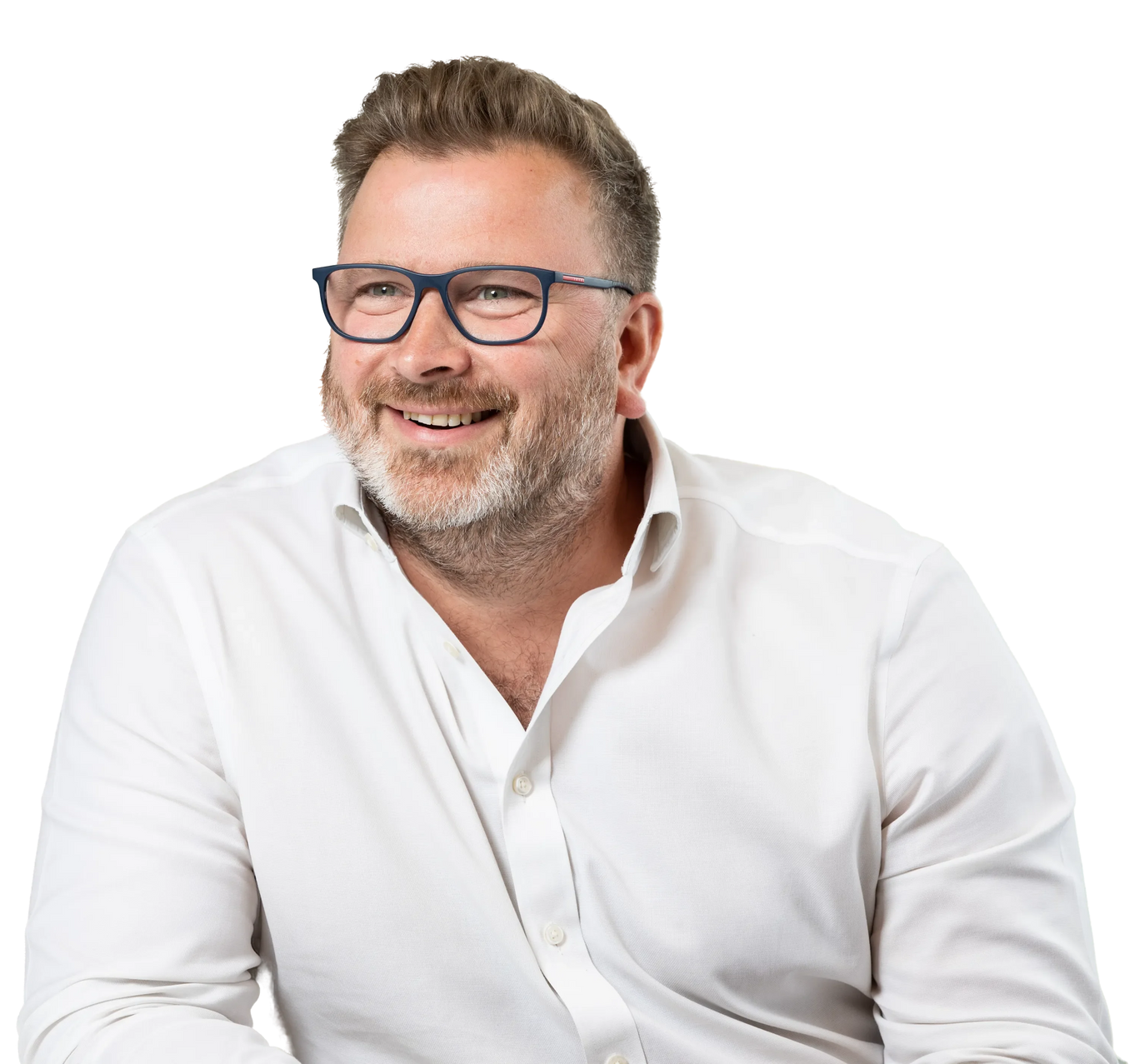 David Lewis against a blurred office background