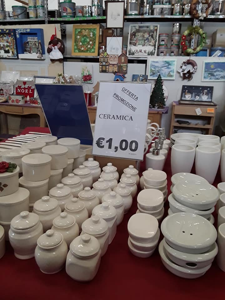 vendita articoli in ceramica