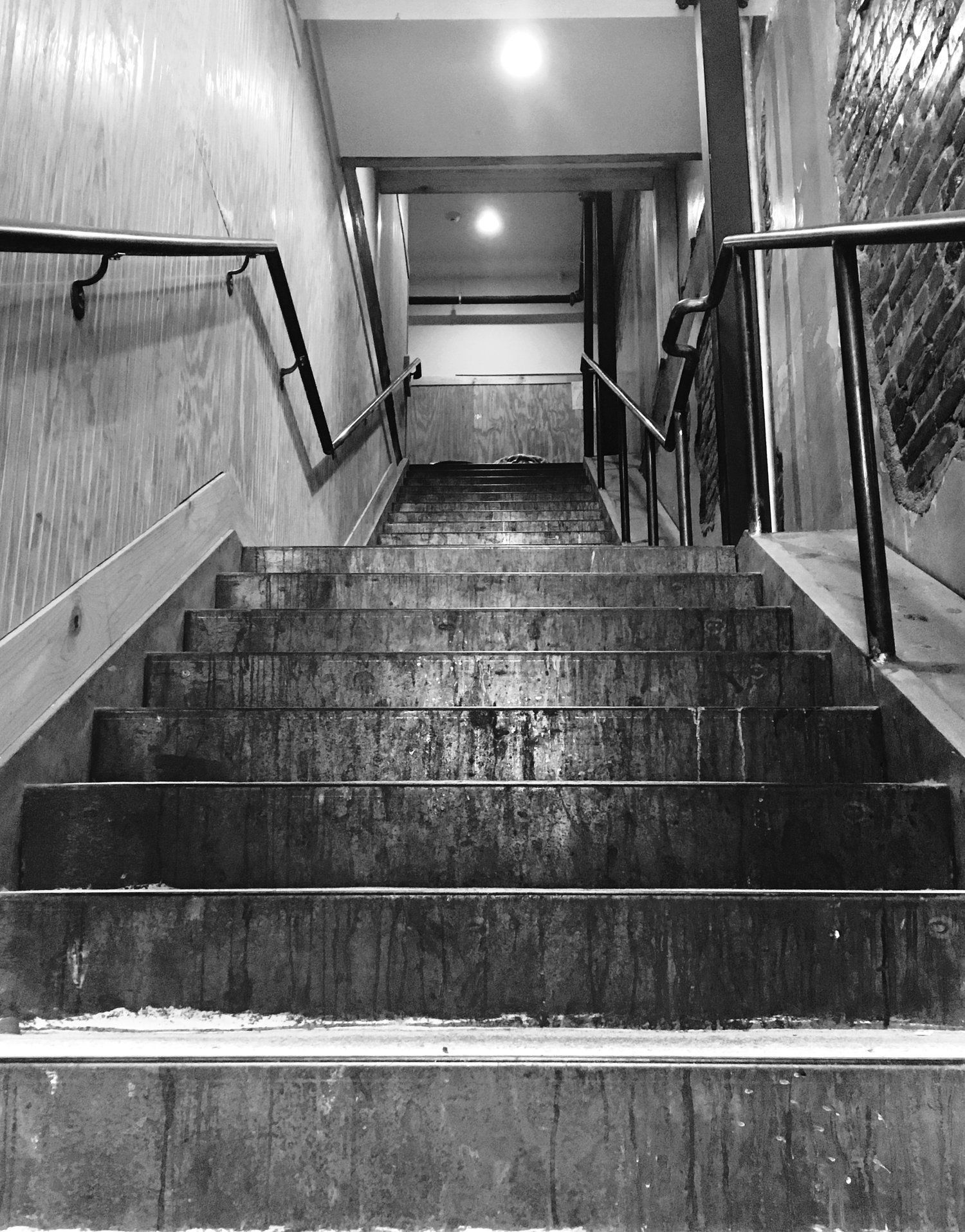 Black and White Stairwell