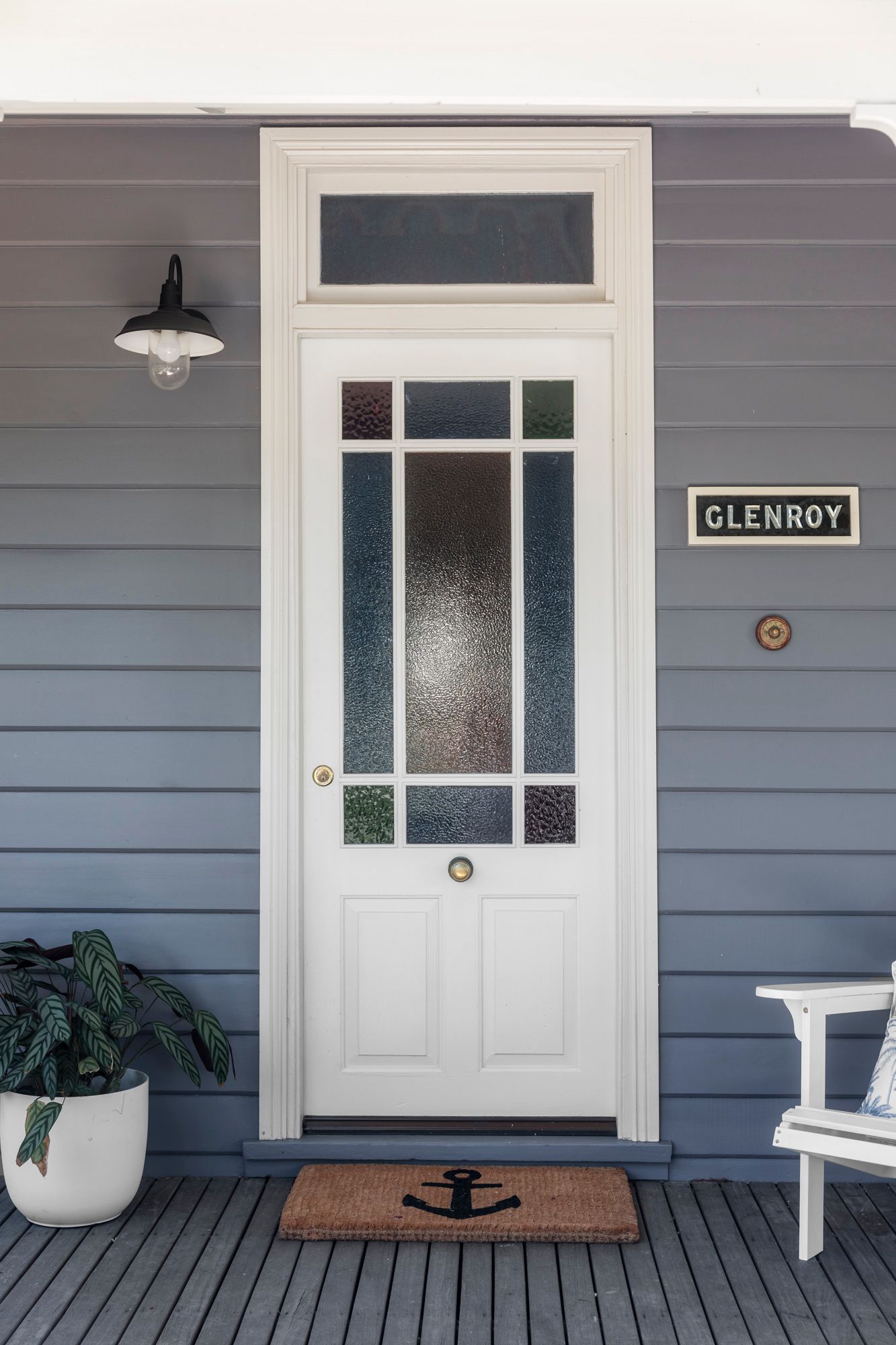 White Front Door — Caroline Jolly Interiors in Kiama, NSW