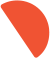 Red and orange abstract logo with a white triangular cutout