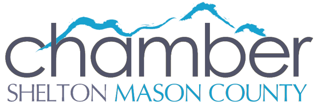 The logo for the shelton mason county chamber of commerce