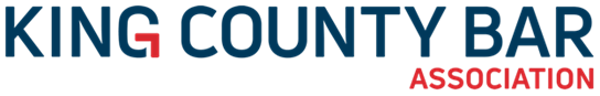 The logo for the king county bar association