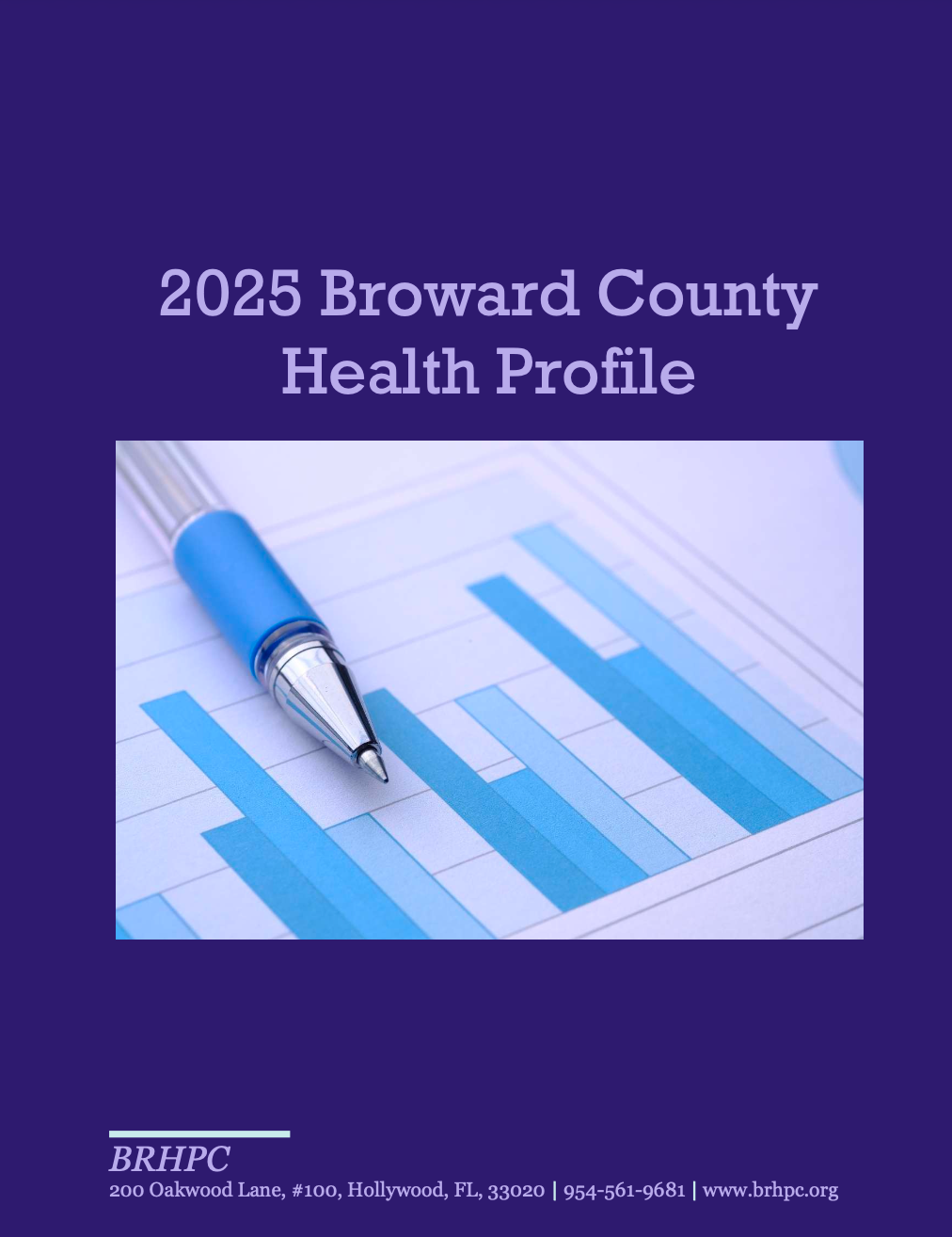 The cover of the 2024 broward county health profile