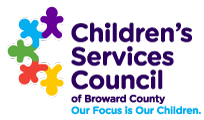 The logo for the children 's services council of broward county.