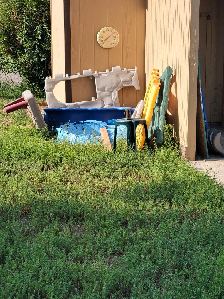 old playtoys from the  yard that need to be thrown away in colorado