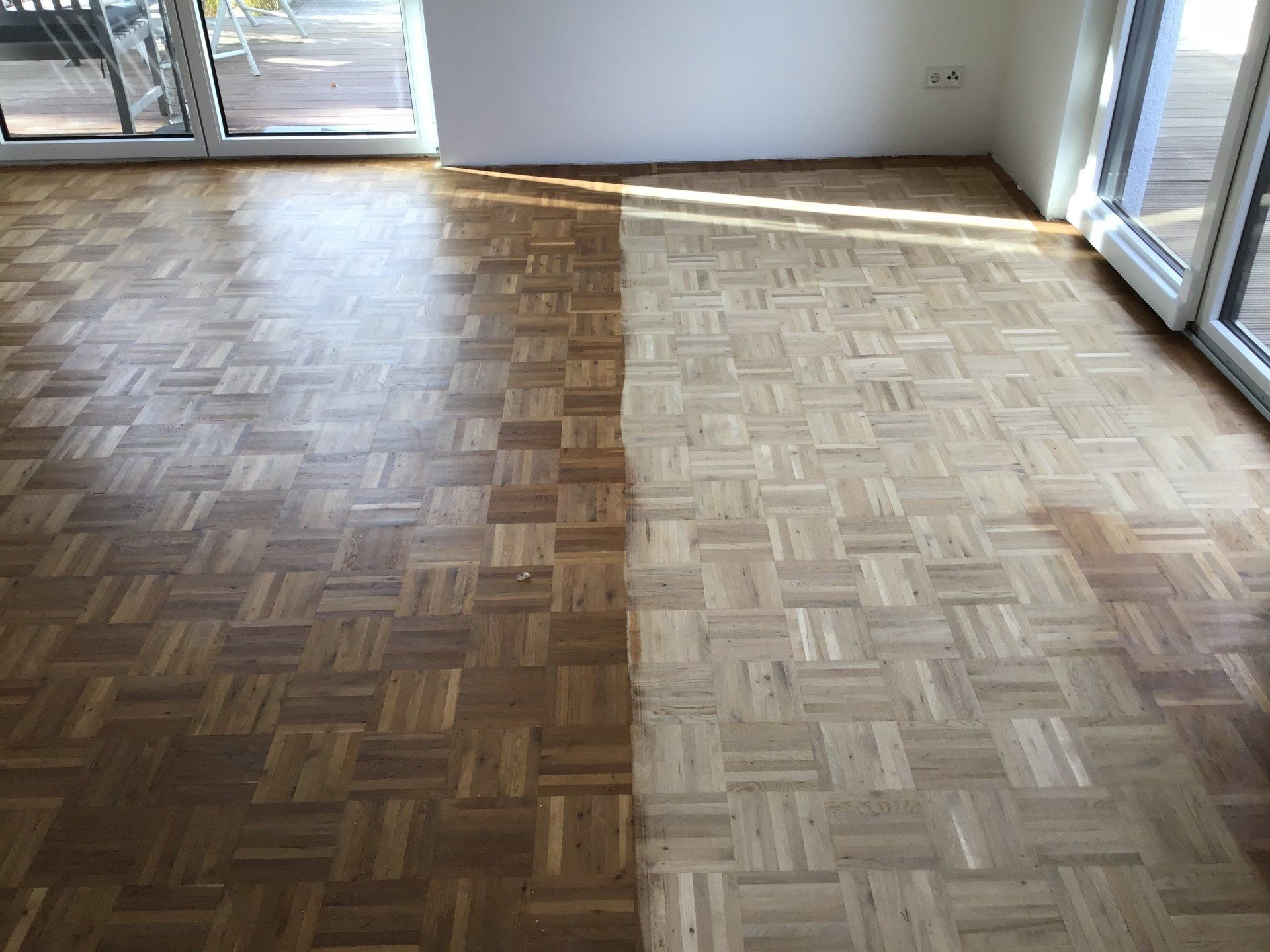 Holzcleanic Giessen: Dielen vorher