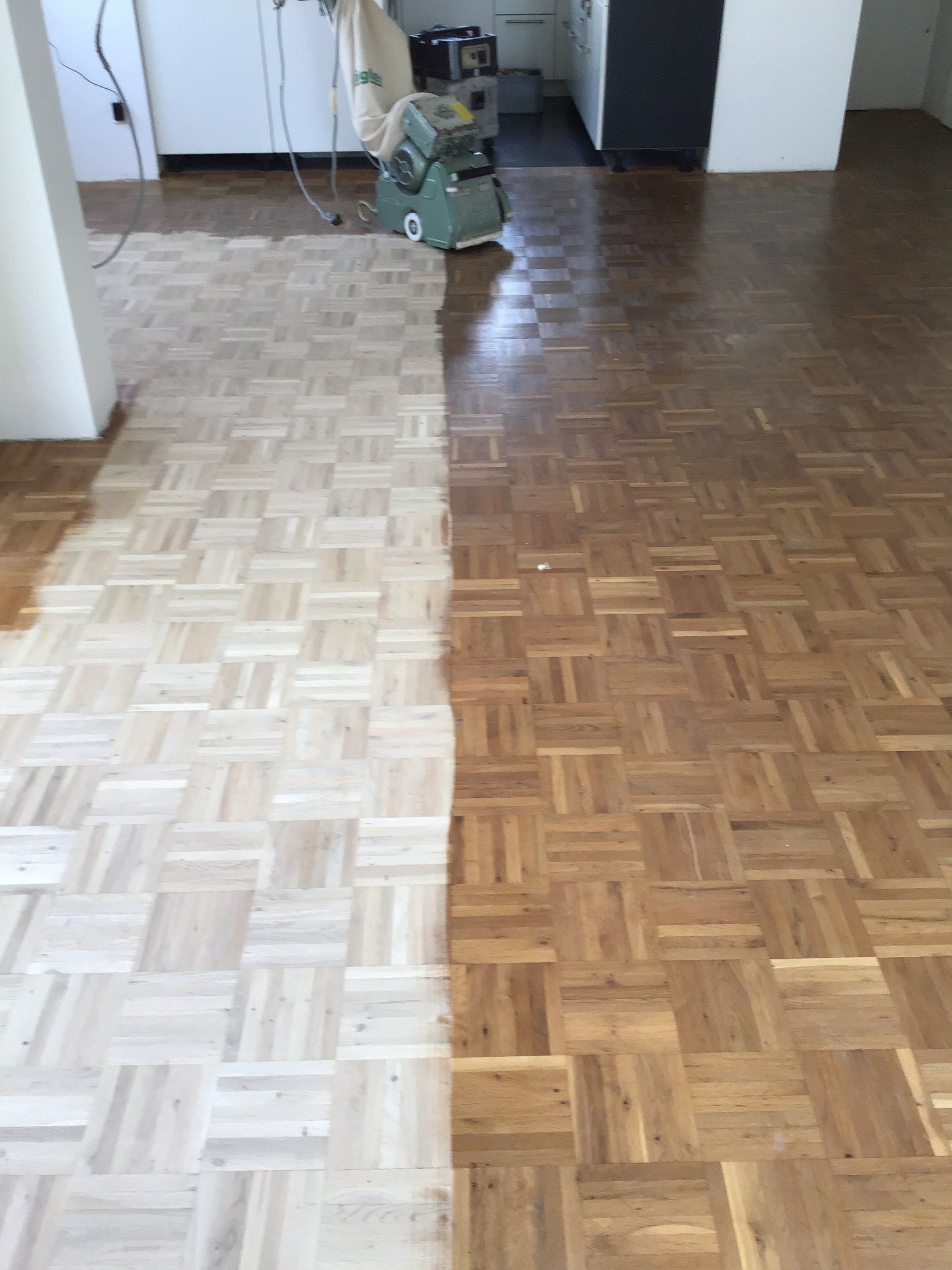 Holzcleanic Giessen: Parkett vorher