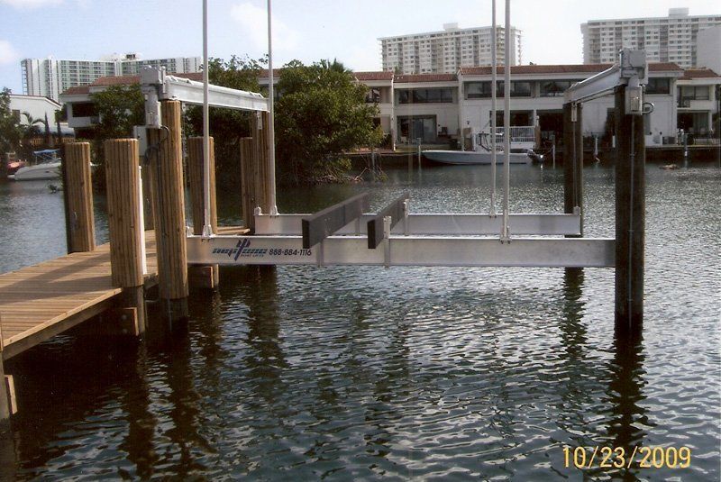 Docks Construction — Dock Working in Progress in Miami, FL