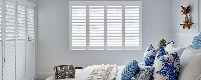 Bedroom Window Shutters — Simply Smarter Blinds in Tea Gardens, NSW