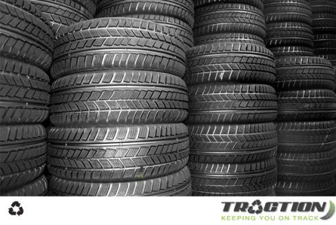 Tyres used in ACT as part of our recycling services