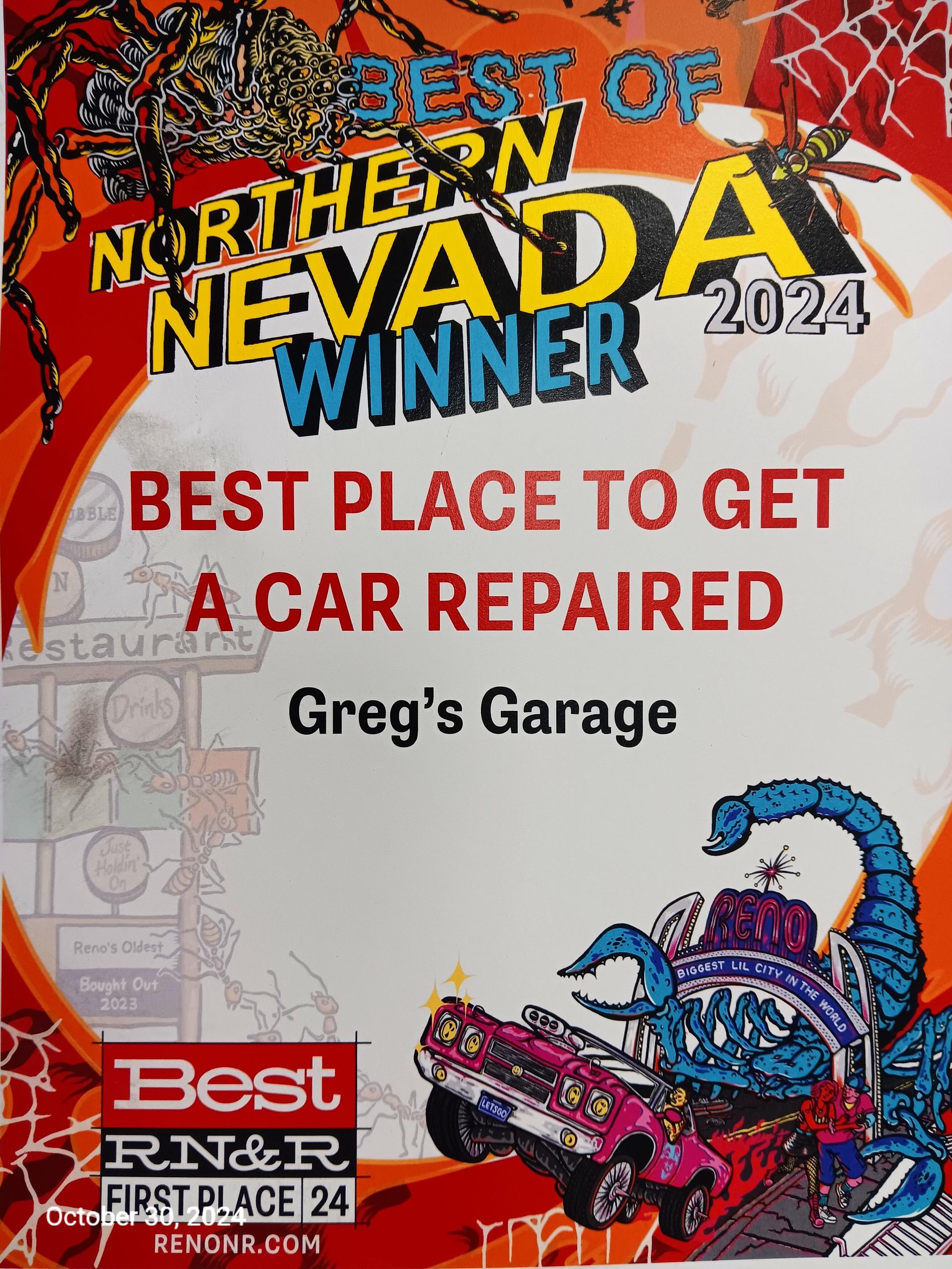 Auto Repair – Reno, NV – Greg’s Garage