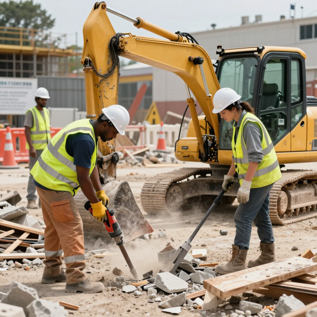 Demoliciones y excavaciones con equipo profesional