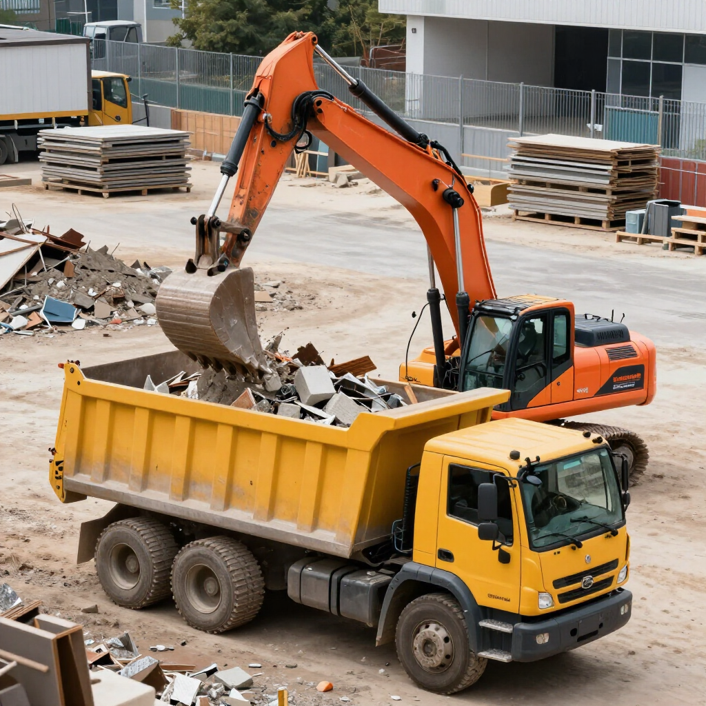 Retiro profesional de escombro en obra