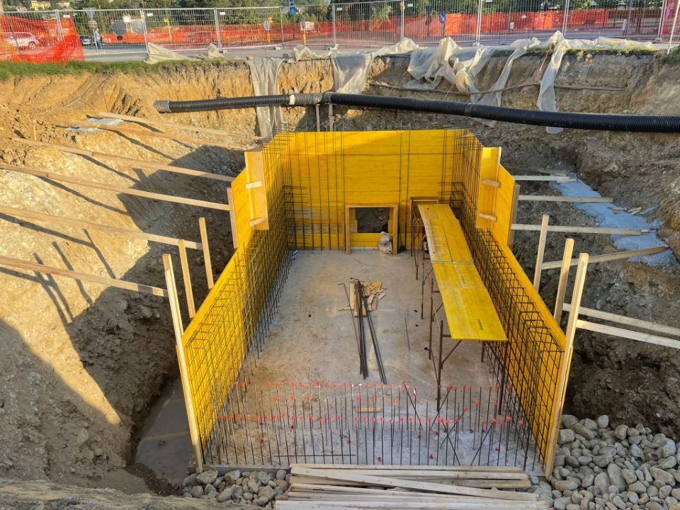 Lavoro per scaricatore di piena a Mondovì