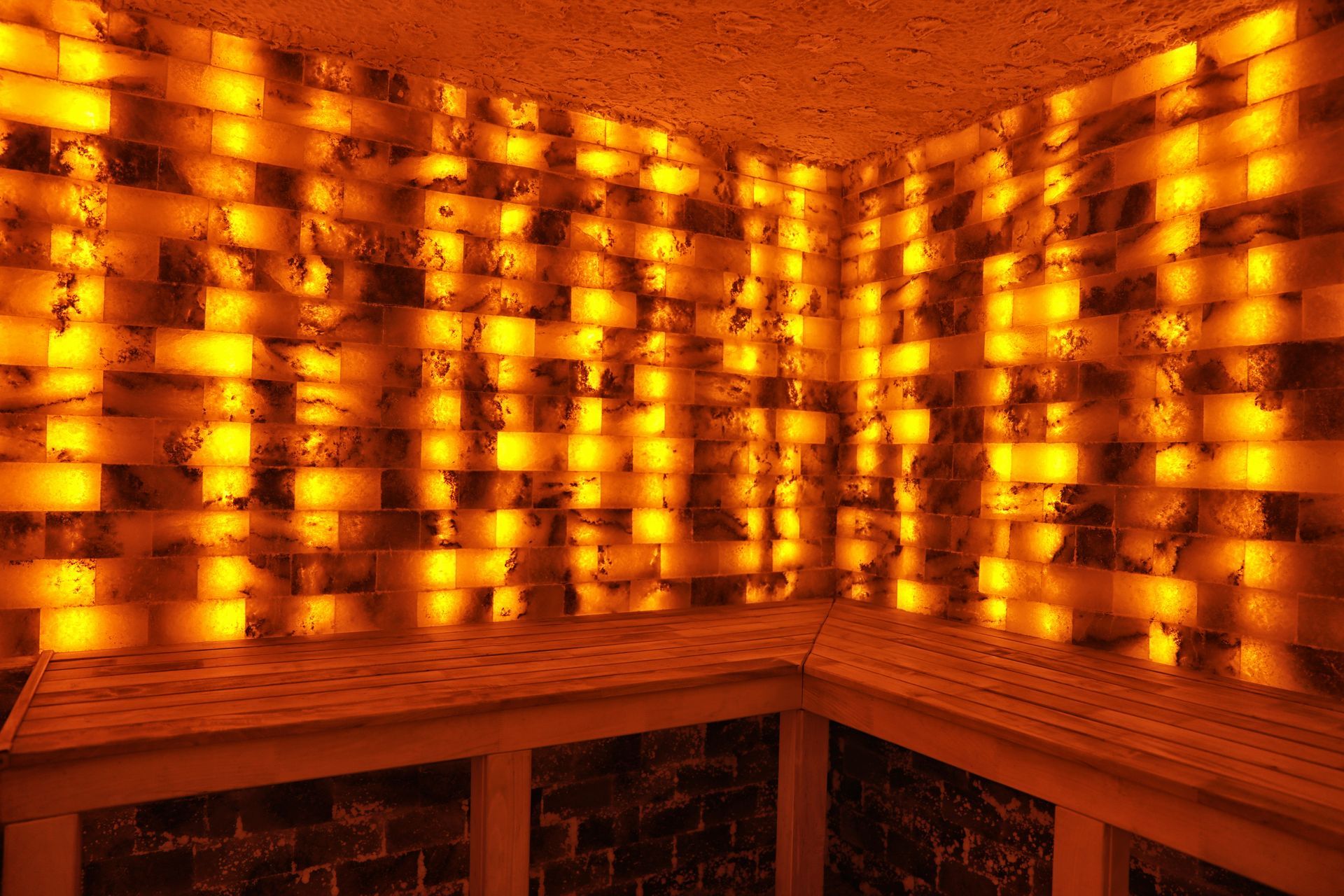 Custom home salt room and halotherapy space built in Maitland Florida by BittnerSweet Co