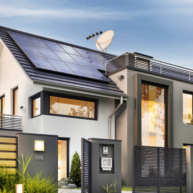 A House With Solar Panels And A Satellite Dish On The Roof — Howells & Co Legal & Conveyancing In Cessnock, NSW
