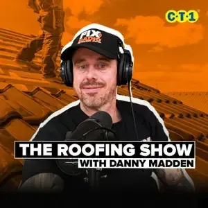 Podcast cover art for The Roofing Show with Danny Madden