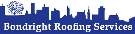 Bondright Roofing Services logo featuring a blue skyline silhouette.