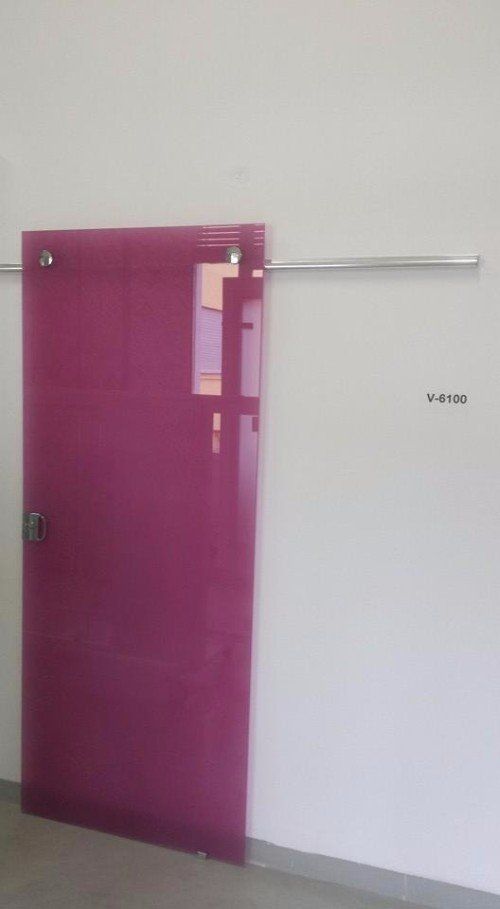 porta in vetro stampato rosa