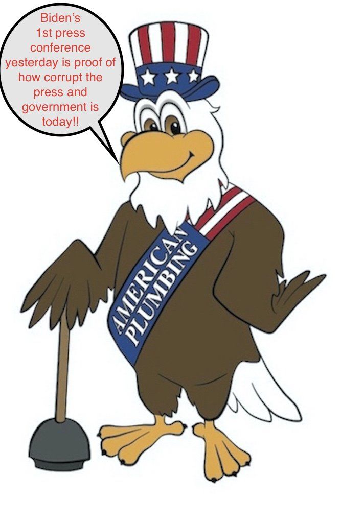 Cartoon eagle with American flag hat and 