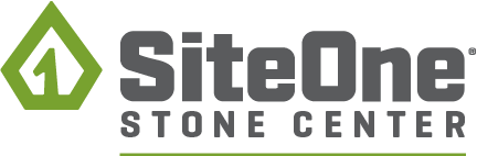 SiteOne Stone Center logo with green and gray elements.