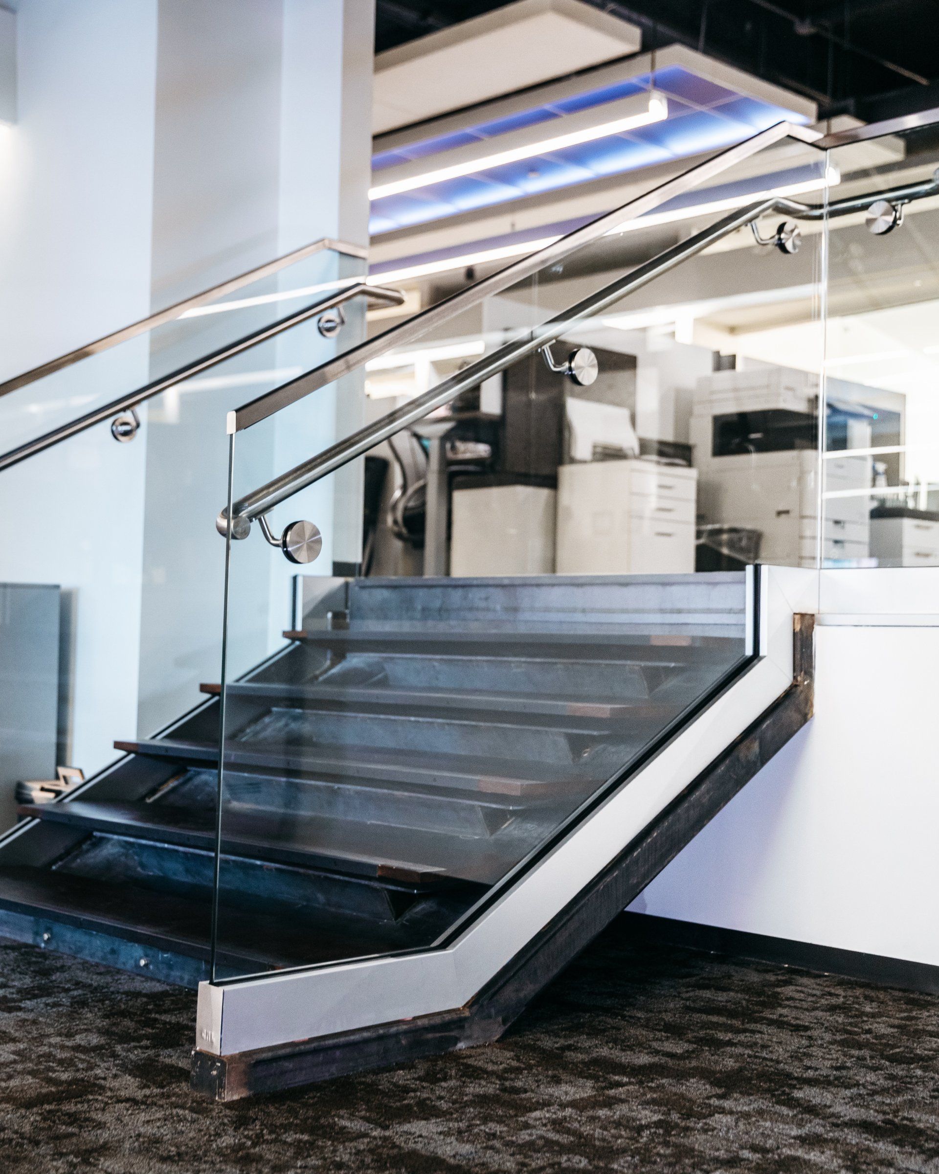 Glass Staircase — Willoughby, OH — Euclid Glass & Door