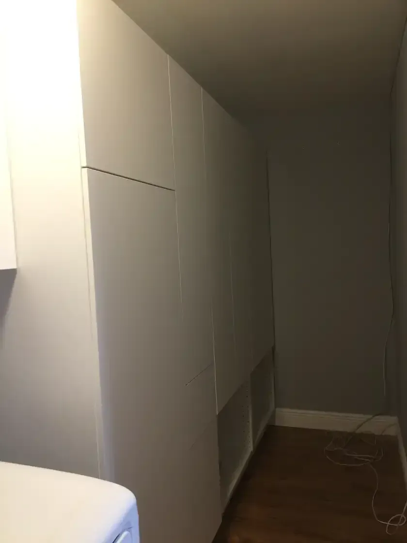 There is a washer and dryer in the laundry room.