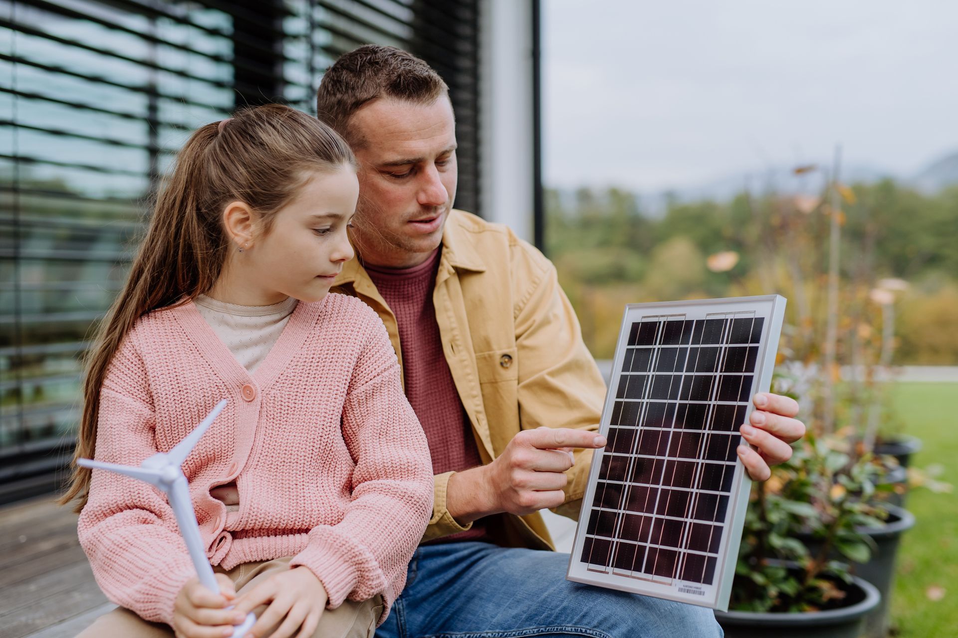 Father With Daughter — Pearl City, HI — Mana Energy Solutions