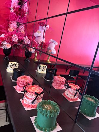 Baby Cakes A row of Baby Cakes in different styles