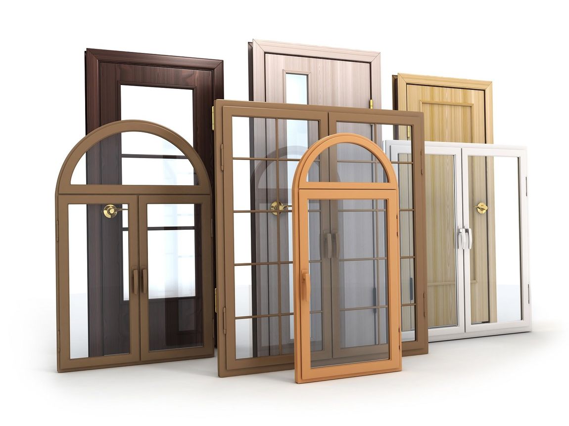 porte e finestre in legno in varie colorazioni
