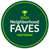 2024 Neighborhood Faves award badge for Life Maid Easy, highlighting its recognition on Nextdoor for exceptional move-in and move-out cleaning services.