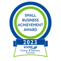 A small business achievement award for the year 2023