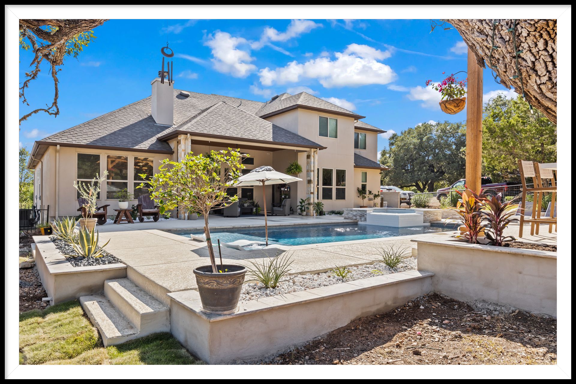 Hardscaping Addition to Existing Pool