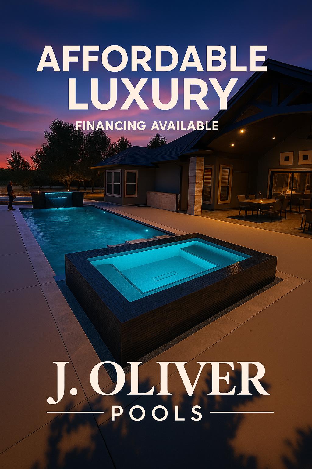Financing at J. Oliver Pools for custom pools
