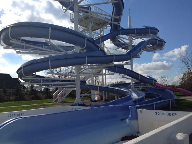Fantasy Island Slides Before Painting Service