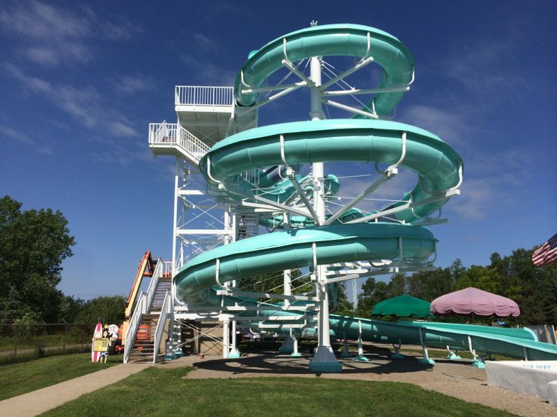 Fantasy Island Slides After Painting Service from CDR Contracting Inc.