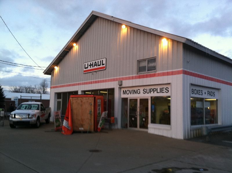 U-Haul Building in Utica Before Painting Service