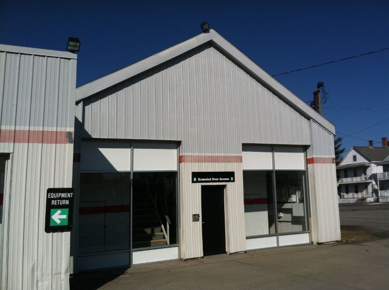 U-Haul Building in Cohoes Before Commercial Painting Service