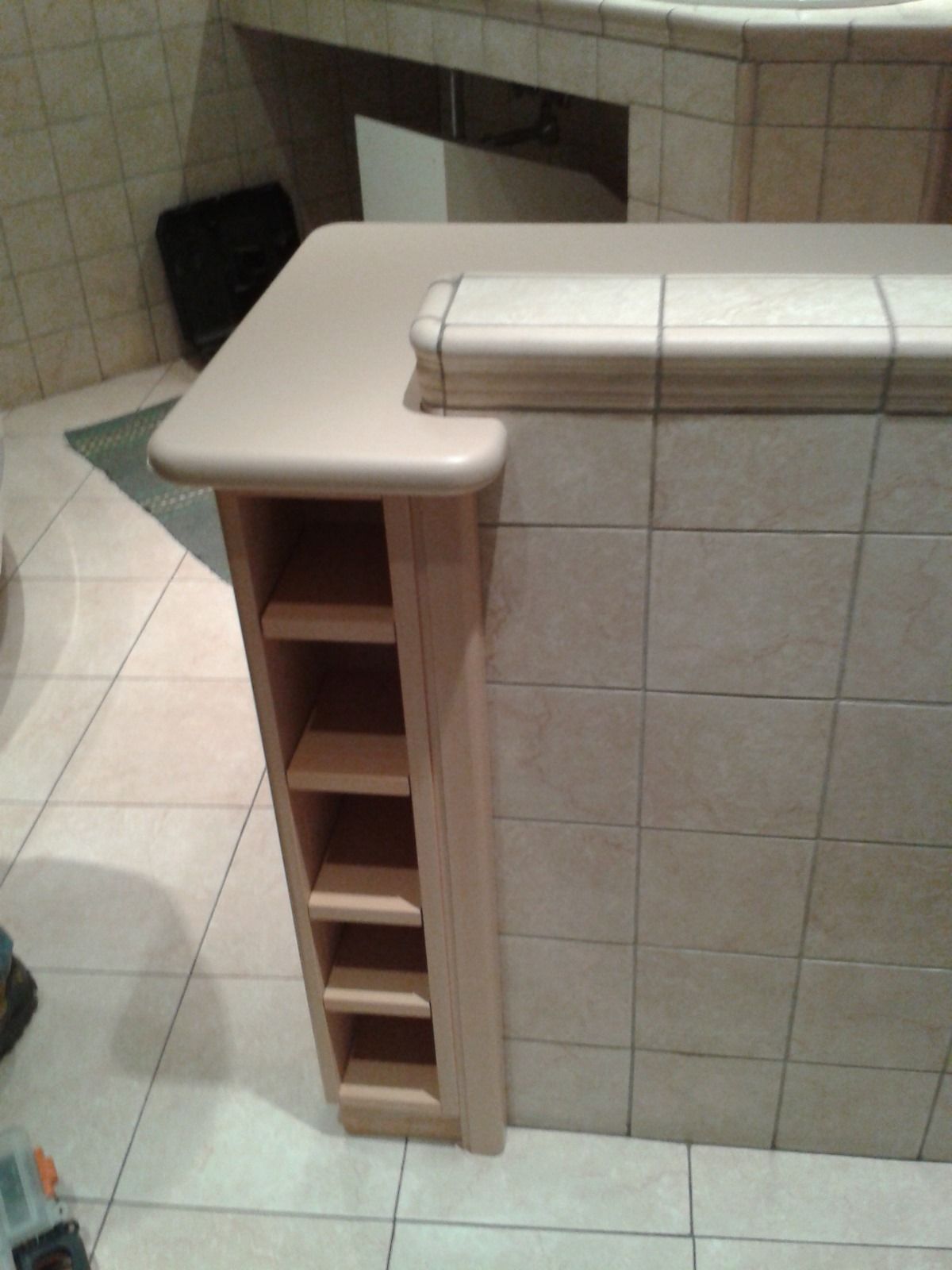 scaffalatura per mobile bagno