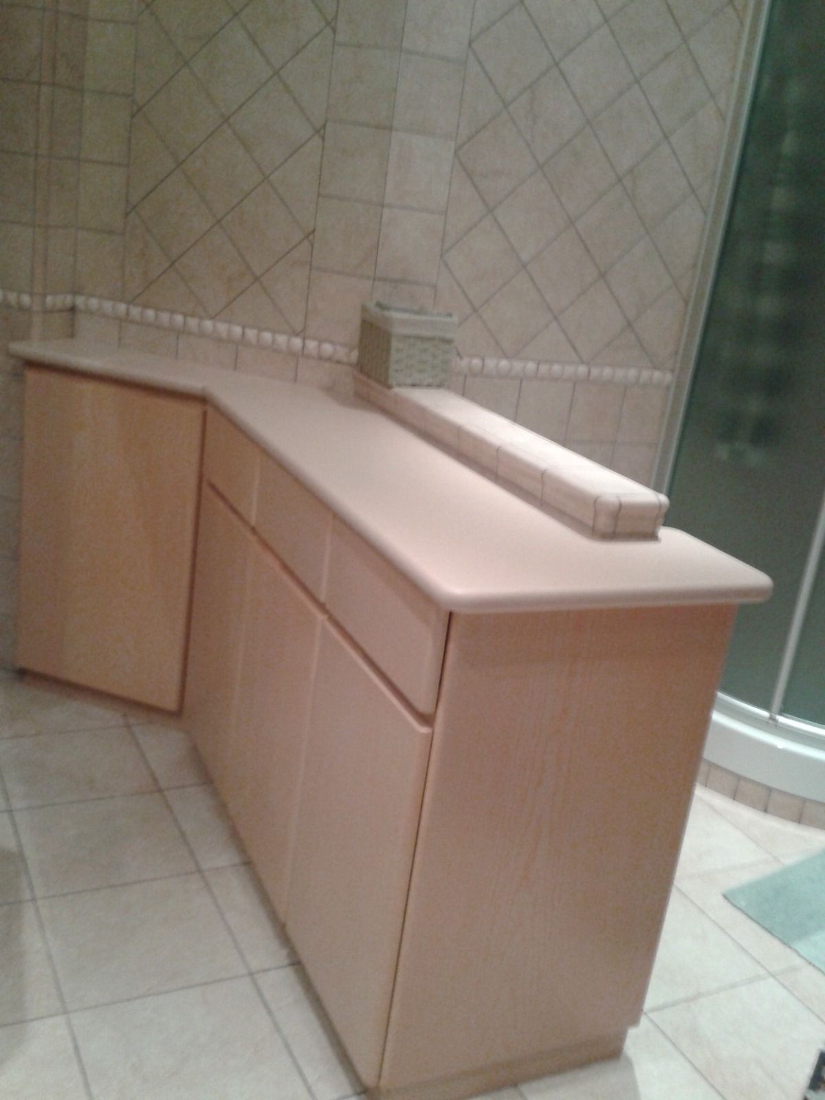 mobile bagno ad angolo